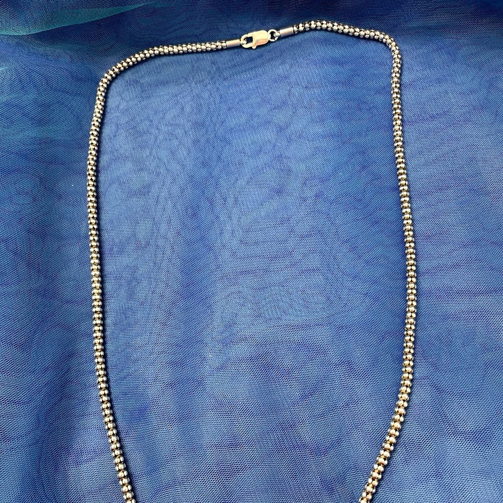 Silpada .925 Sterling Silver Popcorn Necklace. - Picture 2 of 4